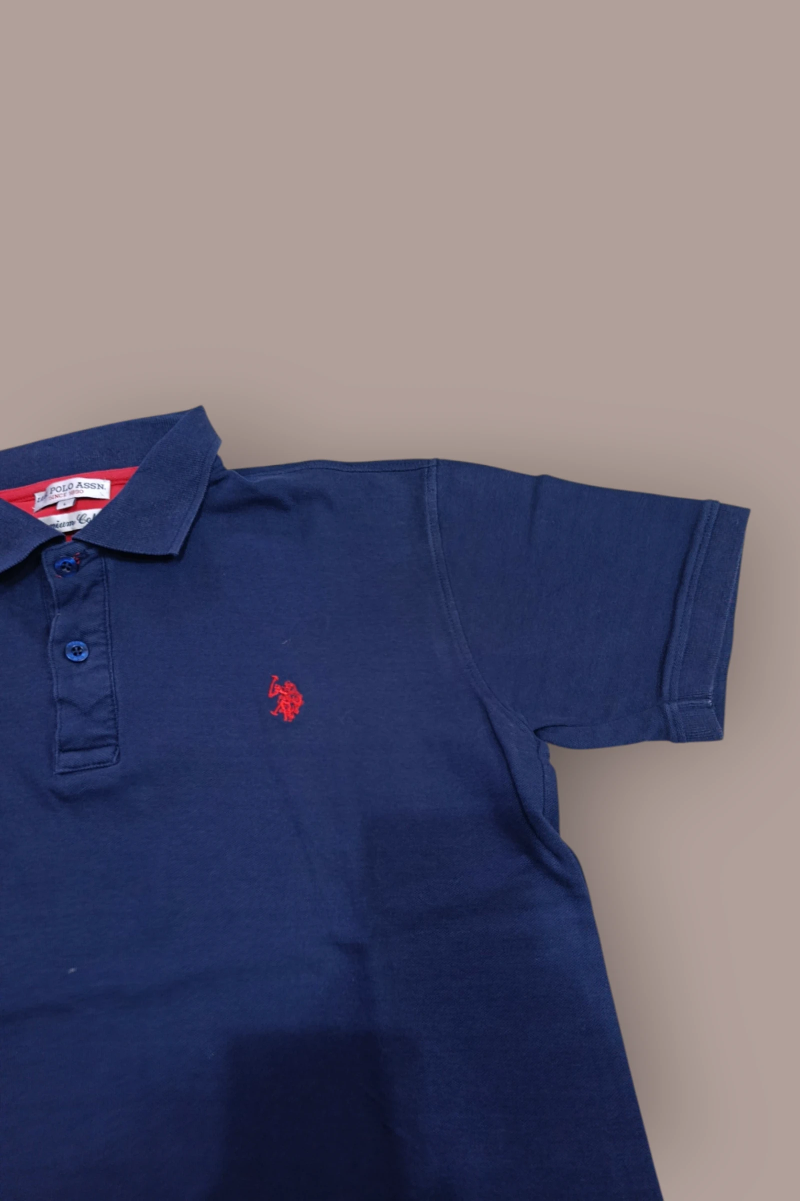 | Polo U.S. Polo Assn. Homem | Cor Azul Marinho | Logo Bordado Vermelho | Manga Curta | Tamanho G | – photo 4